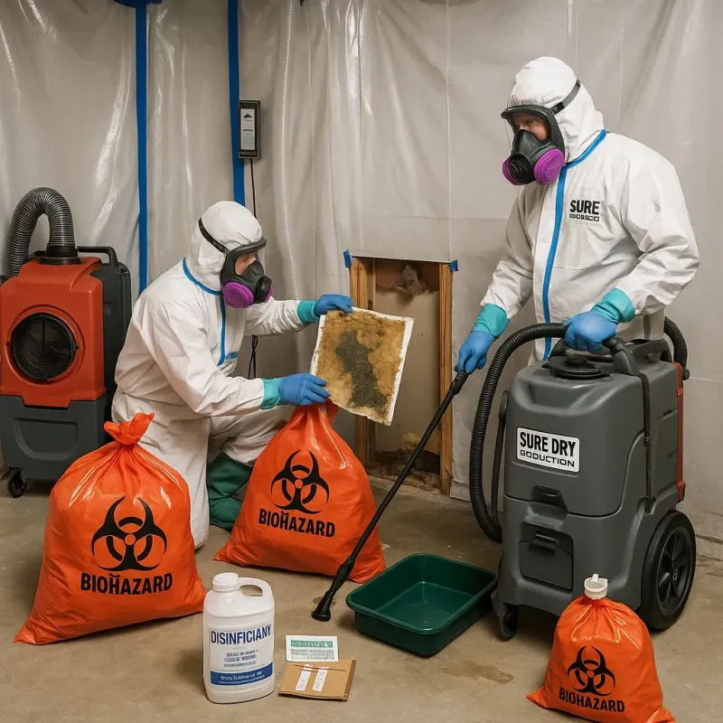 Contaminated Water Handling Protocols process in Eastwood, LA